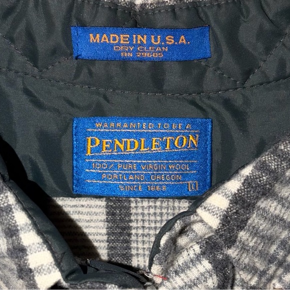 Vintage 1960’s Pendleton Wool Flannel Shirt Made In USA - Picture 6 of 9